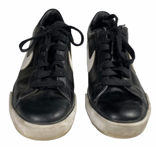 Nike Sweet Classic Low Black Leather Skate Sneakers Shoes Womens Sz 9 - Picture 3 of 6