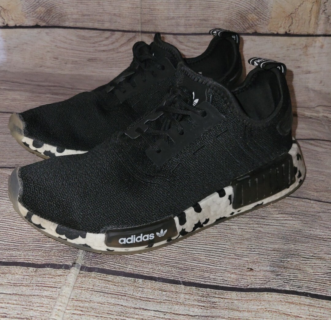 Adidas Originals NMD Mens sneaker casual shoes black white  display picture 2