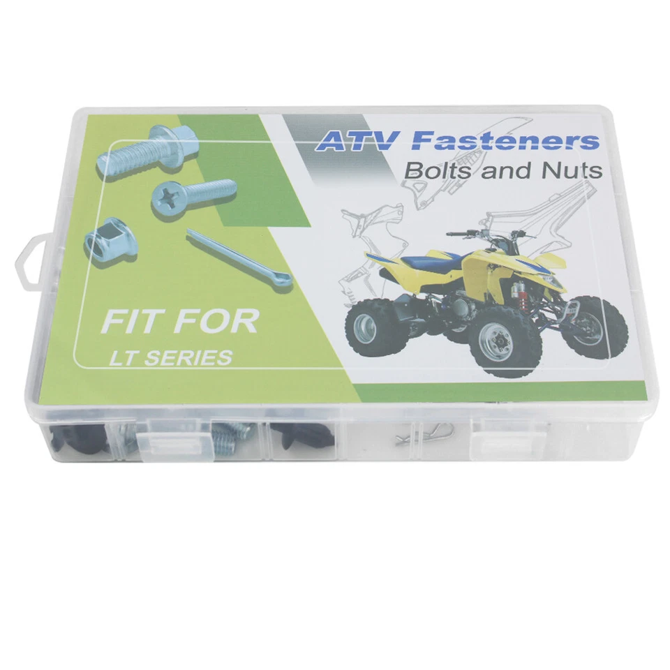 Ajuste para 2008-2014 Suzuki LT-F250 OZARK kit completo de parafusos de fixação de carenagem - Imagem 3 de 4