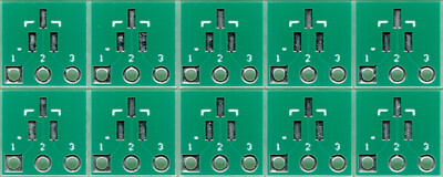 SOT-23-3,TO-236-3,SC-59-3,TSOP-3,SMT3 0.95mm(0.037'') to 1 x IDC1x3 - 10 PCS.[US]
