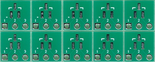 SOT-23-3,TO-236-3,SC-59-3,TSOP-3,SMT3 0.95mm(0.037") to 1 x IDC1x3 - 10 PCS.[US] - Picture 1 of 2