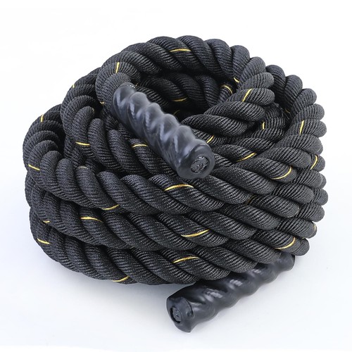 12 Kg Battle Rope Trainingstau Schwungseil Schlagseil 50mm 9 Meter 2 Stück - Bild 3 von 5