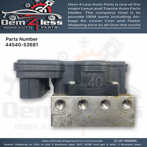 Lexus IS200T ABS Anti-Lock Brake Assembly 2017 OEM 44540-53681 - Picture 7 of 8