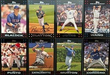 2007 Topps Baseball #'s 166-300 - You Pick - Complete Your Set