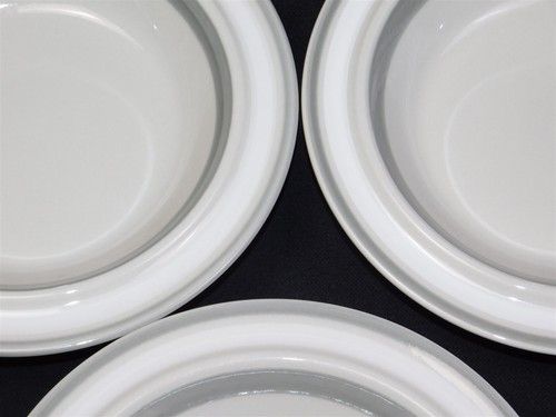 Vtg Arabia of Finland SALLA 8" Rim Soup Bowls Set of 7 - Picture 4 of 8