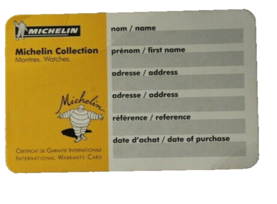Montre Michelin Bibendum 2006 - Vintage NEUVE De Stock Avec Boîte - Pile à Changer