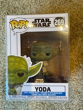 Funko Pop Star Wars #269 Clone Wars Yoda Bobble head NIB 