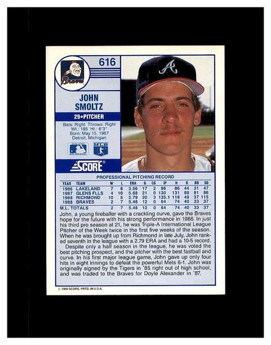 JOHN SMOLTZ YOU PICK SEE SCANS OF EVERY CARD - Picture 69 of 379