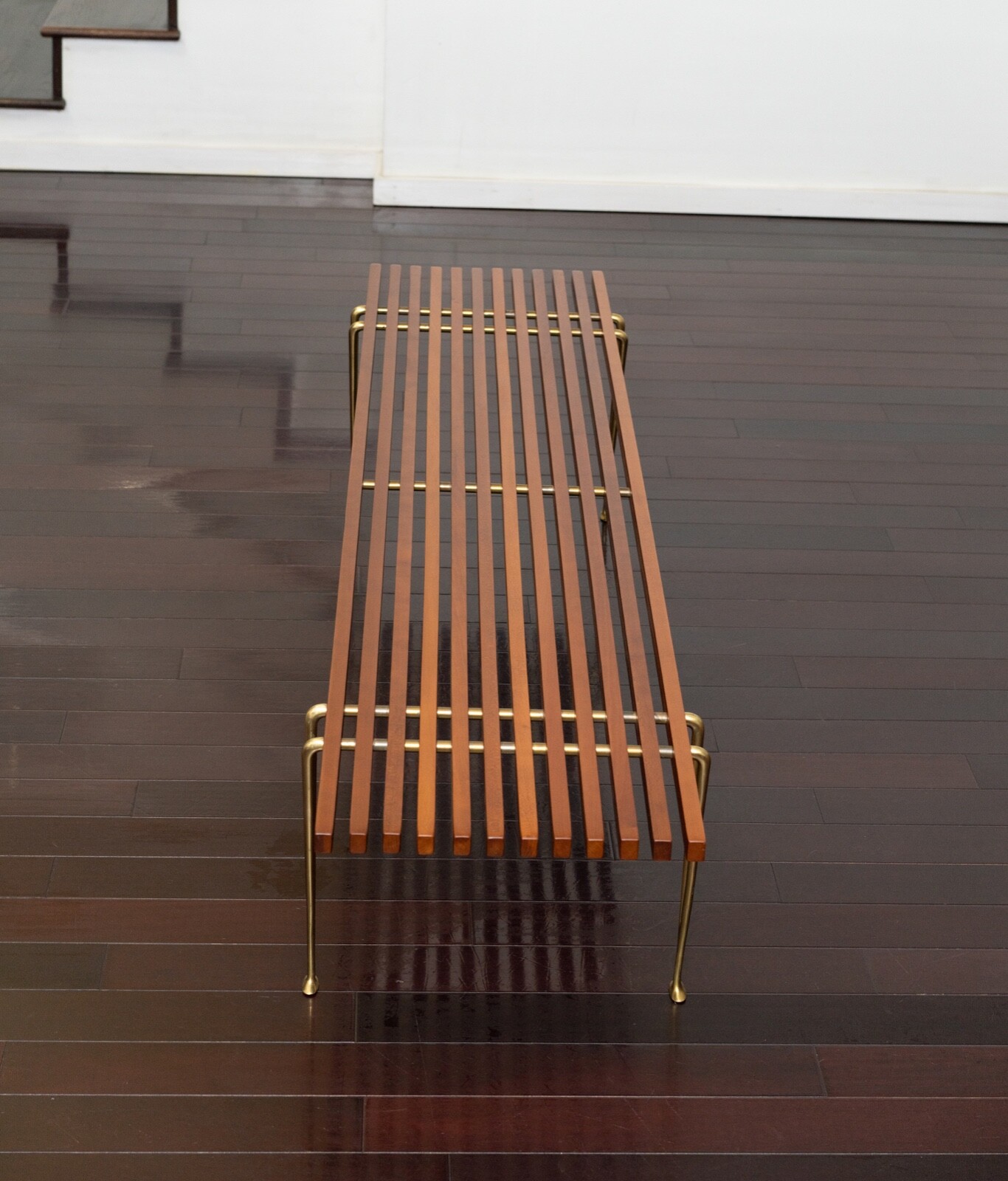 Hugh Acton Cherry Wood Suspended Beam Bench eBay