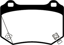 EBC Brakes DP42361R Yellowstuff Street And Track Brake Pads Fits 18-21 WRX STI