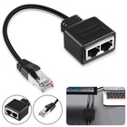 RJ45-Buchsen-Splitter-Adapter LAN-Ethernet-Kabel mit zwei Anschlüssen