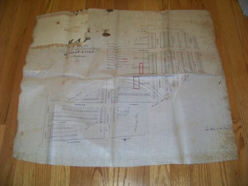 1873 Map Rahway New Jersey Warren K. Lyons Lufberry Lenington Rutherford