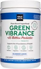 Vibrant Health - Green Vibrance Blueberry Lemon - 292g EXP 2/27