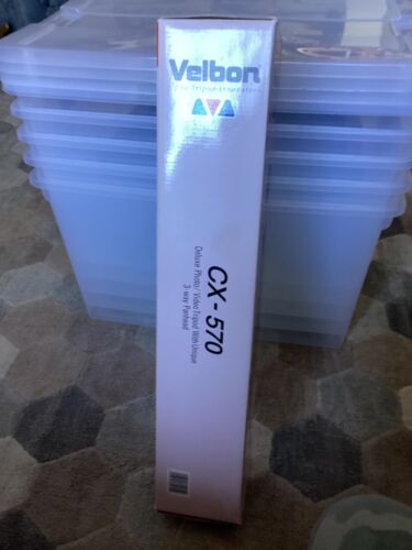 Velbon CX-570 Deluxe Photo/Video Tripod with Unique 3-way Panhead NEW - Picture 3 of 8
