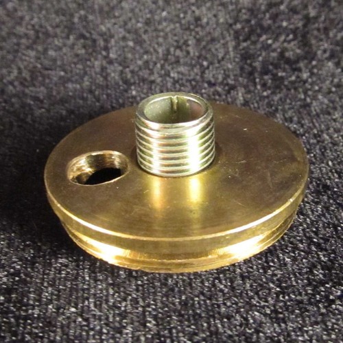 ADAPTER #2 burner to 1/8 IP convert old kerosene oil antique lamp to electric WH