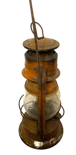 Antique Dietz Little Wizard Kerosene Lantern BELL SYSTEM Clear Globe - Picture 6 of 9