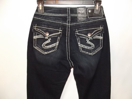 SILVER Ladies NATSUKI FLAP Jeans NWT! Size 25W x 33L - Picture 2 of 10