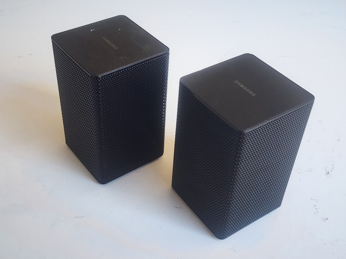 SAMSUNG SMALL SATELLITE home Stereo Computer Speakers PAIR WIRED