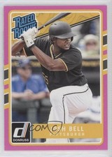 2017 Panini Donruss Rated Rookies Pink Border 14/25 Josh Bell #37 4l3