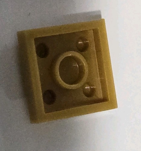 Lego Stck. - Pearl Gold Plate 2 x 2 - Nr. 3022 - Bild 2 von 2