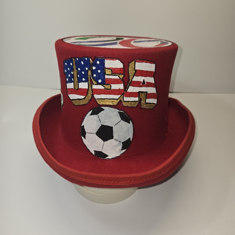 Hand Painted Fifa World Cup Top Hat