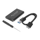 Rugged Aluminum mSATA SSD Case USB3.0 6Gbps Transfer System Driver-Free Support