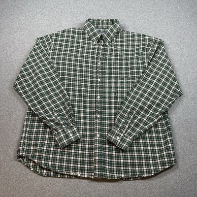 Vintage Speed Up Italy Plaid Cotton Flannel Shirt Mens L Button Down 80s 90s