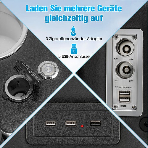 Console centrale USB vano portaoggetti per VW T4/T5/T6 Multivan Console Opel Toyota - Foto 14 di 15
