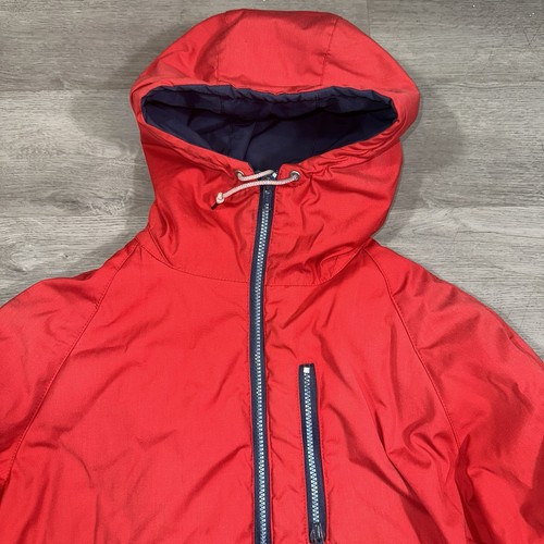 Vintage 90s Nils Ski Jacket Red Zip Up Mens Size Large Hooded Outdoor - Picture 4 of 14