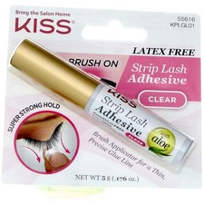 2 Pack KISS Strip Lash Adhesive With Aloe, Clear, 0.17 oz
