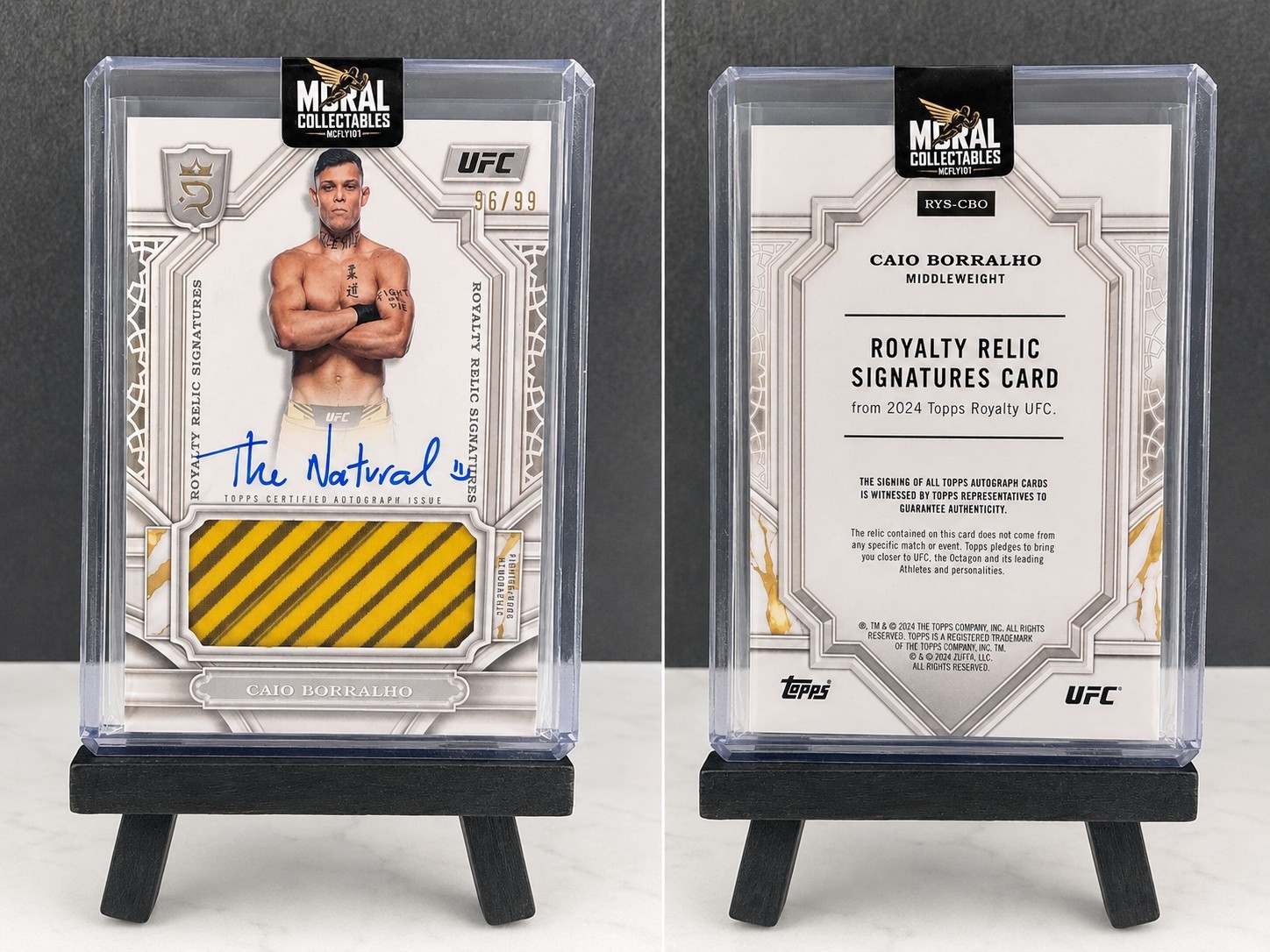 2024 Topps Royalty UFC - Royalty Relic Signatures Caio Borralho #RYS ...
