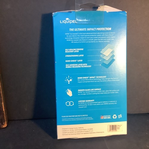 NIB SKINS by Liquipel For Samsung Galaxy S5s & 5s Screen Protector - Picture 2 of 4
