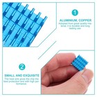  6pcs Anodizing Heat Sinks Sinks IC Cooler elettronico compatibile per Raspberry