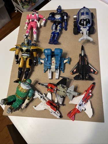 VINTAGE 1990'S TOY LOT (Power Rangers-Beetleborgs-Transformers)