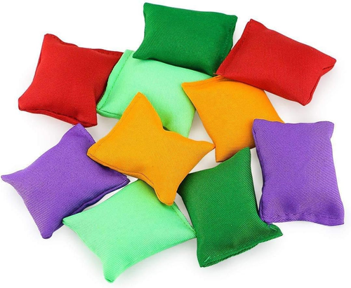 Small Colorful Nylon Bean Bags for Hand Toss Games - Durable Kids & Outdoor Corn - Picture 9 of 12