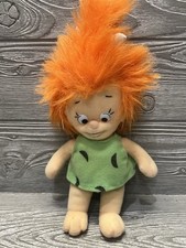 Vintage Pebbles The Flintstones Plush Doll Nanco Hanna Barbera 1990s Stuffed Toy