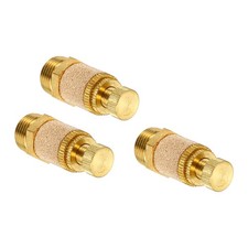 3pcs Pneumatic Exhaust Muffler, 3/8" NPT Sintered Bronze Muffler