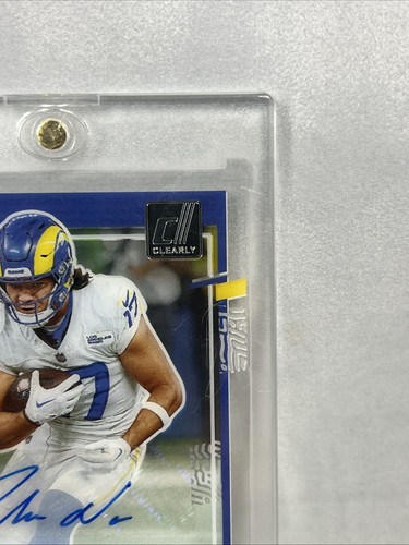 2023 Clearly Donruss Puka Nacua Auto #96 Rams Rated Rookie Autograph Beautiful! - Picture 3 of 10