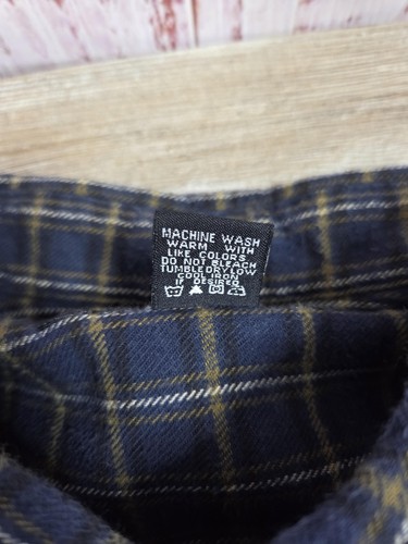 Consensus Sportswear Shirt Mens 3XL Blue Plaid Flannel Button Down Pocket Casual - Picture 11 of 13