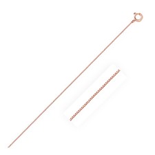 14k Rose Gold Classic Box Chain 0.45 mm 