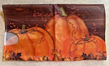Fall Pumpkin Mailbox Cover w/Magnets 20" x 18" Thanksgiving Berries Magnetic