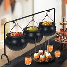 Spooky Flame Effect Bowls] 6pcs Set Witch's Brew Flame Bowls & Candy Dishes