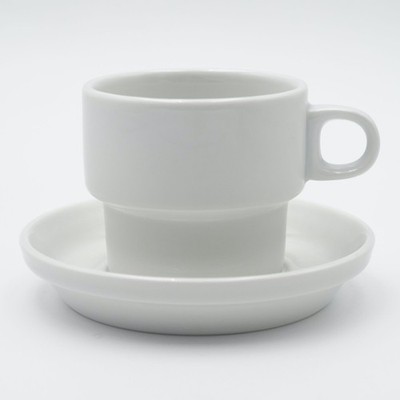 Thomas Germany White Porcelain Restaurant Ware Cup & Saucer Set