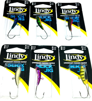 Lindy Tackle  1/4 Slick Ice Jigs  (Lot of 6-SJ14-03)