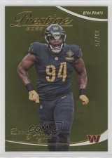 2023 Panini Prestige Xtra Points Gold 29/75 Daron Payne #294 rw6