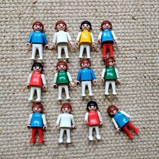 Vtg 70s Geobra Playmobil LOT of 16 People Color Figures 1974 German Toys - KIDS