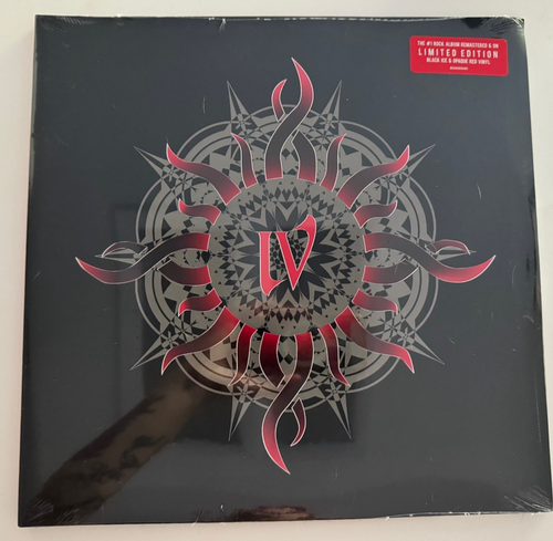 Godsmack "IV" Remastered LP Limited Edition Black Ice/Opaque Red Vinyl SEALED NM