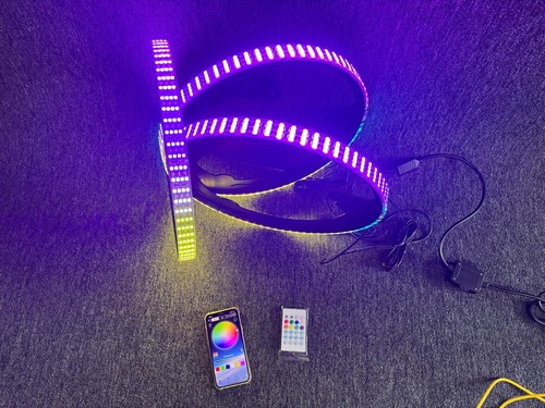 CHASING LED Quad Row Wheel Ring Lights for Polaris Slingshot Music APP +Remote - Picture 12 of 16