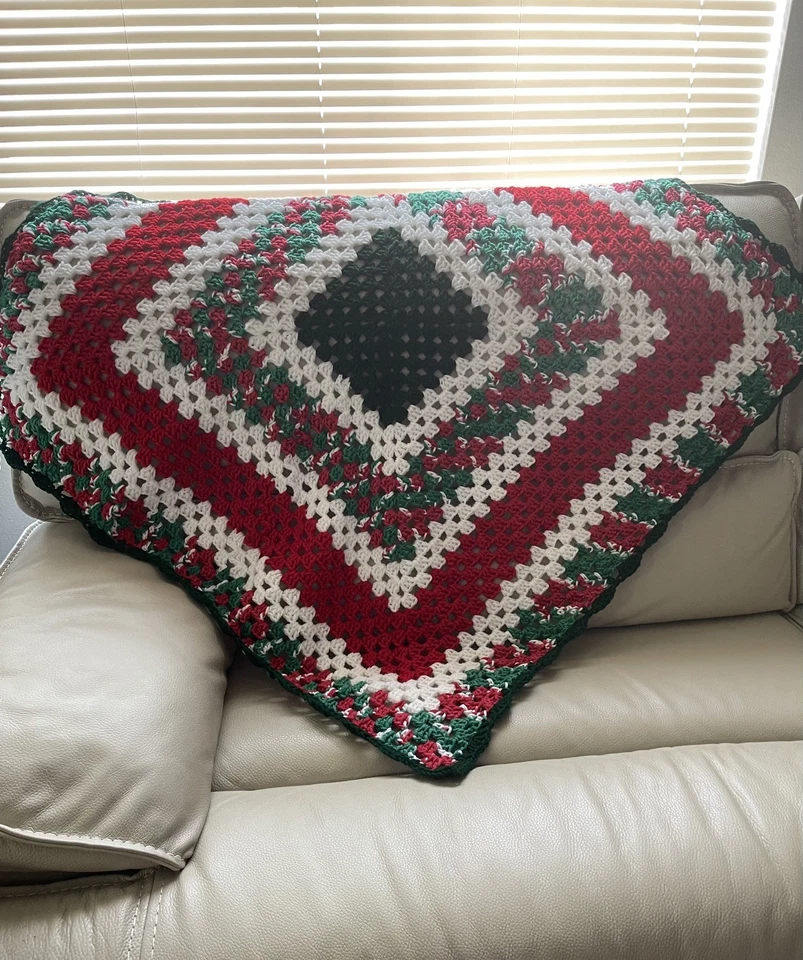 Sofá reclinable regazo 52x52 afgano vacaciones ganchillo a mano otros tamaños disponibles Foto 4 de 4