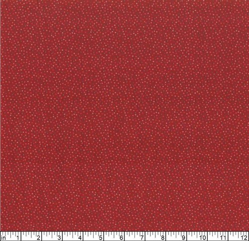 Mohnblumen Baumwolle - Country Konfetti - gesprenkelte Henne - rot - Bild 2 von 2